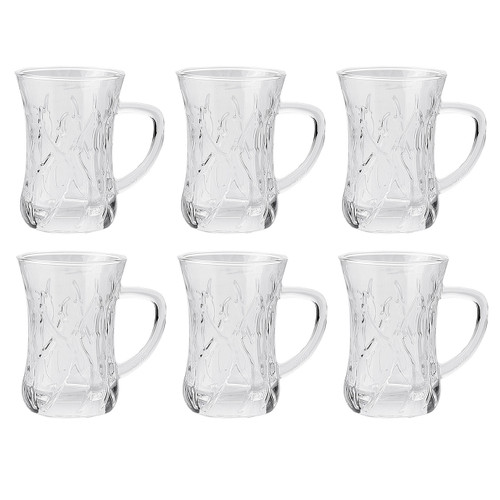 استکان ایرنا مدل گرس بید بسته 6 عددی