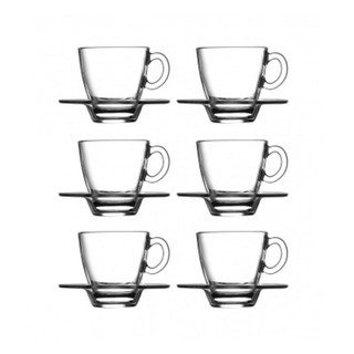 ست فنجان و نعلبکی قهوه خوری پاشاباغچه مدلAqua -بسته 6 عددی